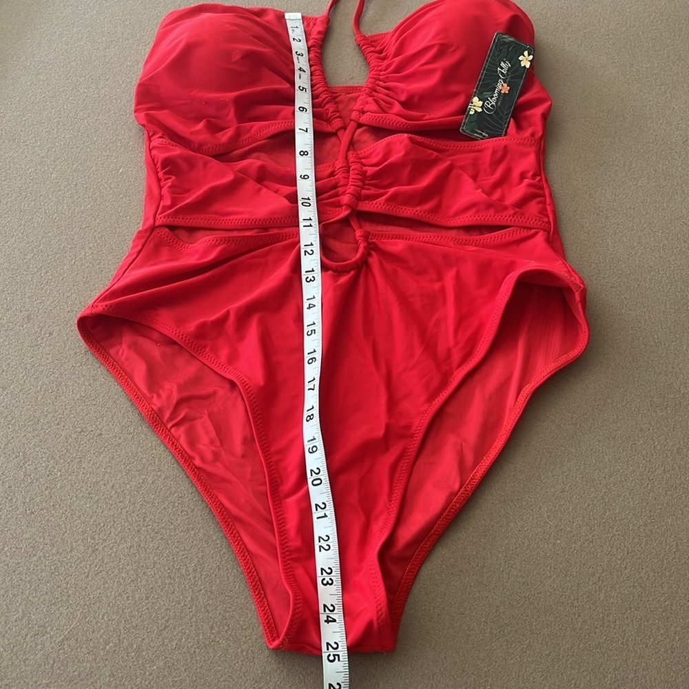 BLOOMING JELLY NWT Red One Piece Swimsuit- XL - Picture 10 of 10